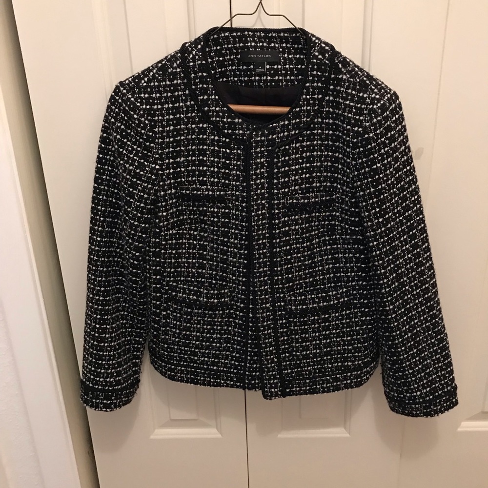 Ann Taylor tweed jacket small